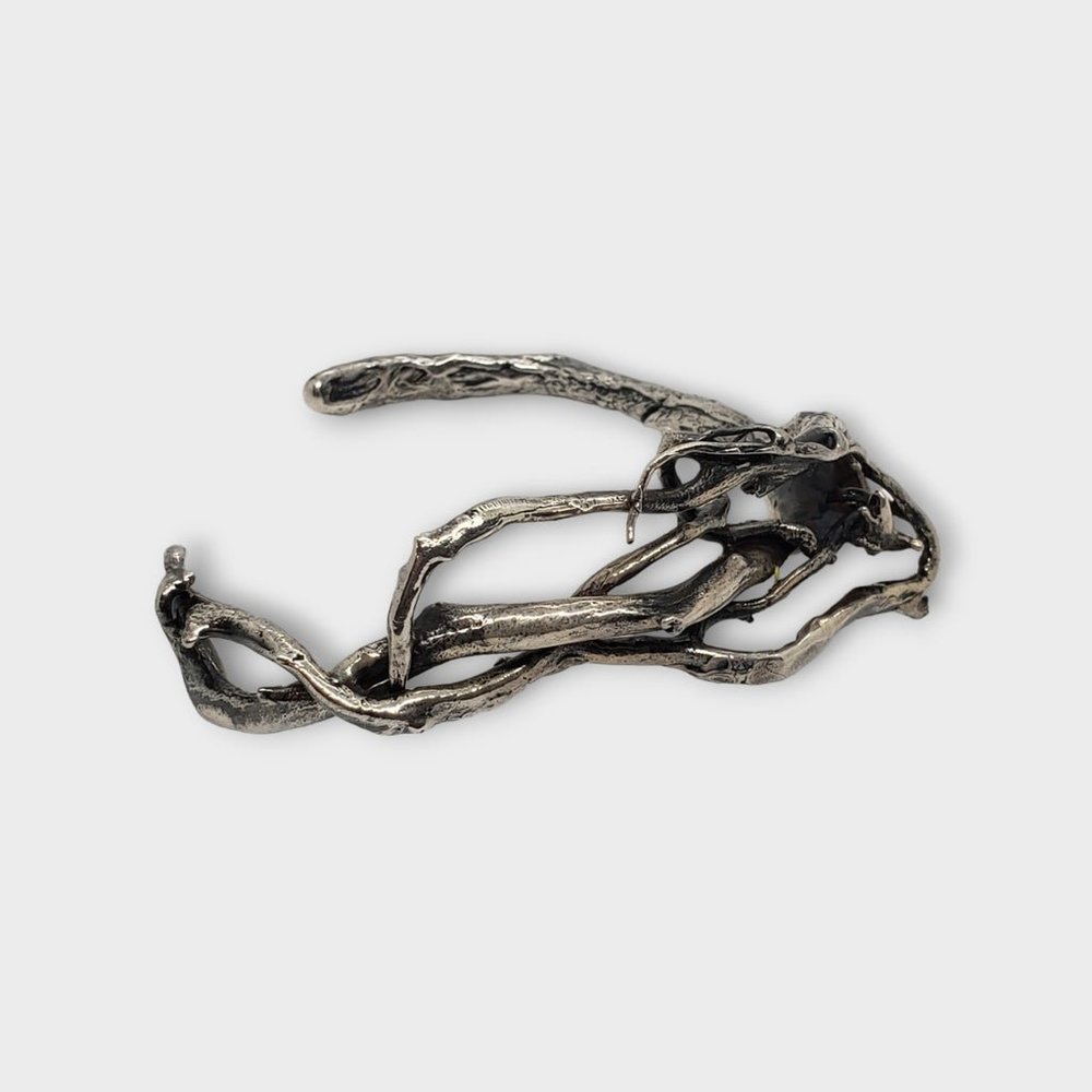 Twig .925 silver Bracelet adjustable - Picture 2 of 4